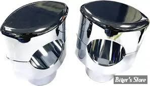 RISERS - HAUTEUR :  42MM -RISERS INFINITY POUR GUIDONS EN 1" - FINITION : CHROME