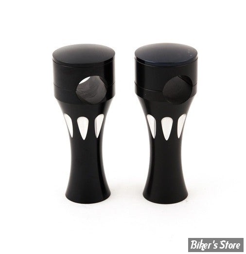 RISERS - HAUTEUR : 100MM / 4" - KEN'S FACTORY - RAINURES - NOIR - 2-001