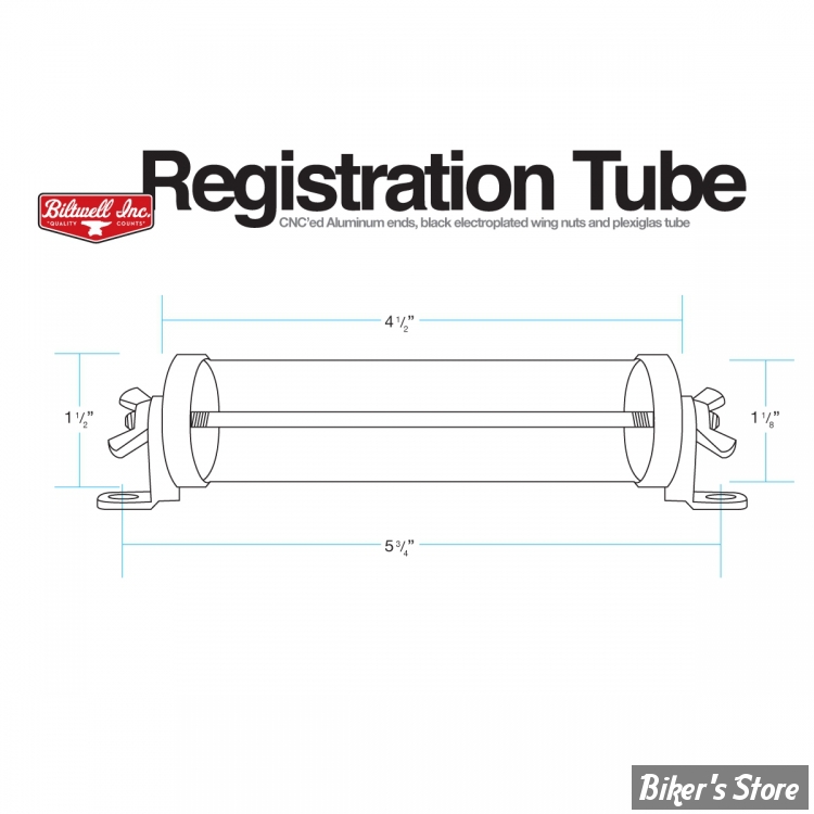 Porte objets/documents Biltwell Inc Stash Tube / Registration