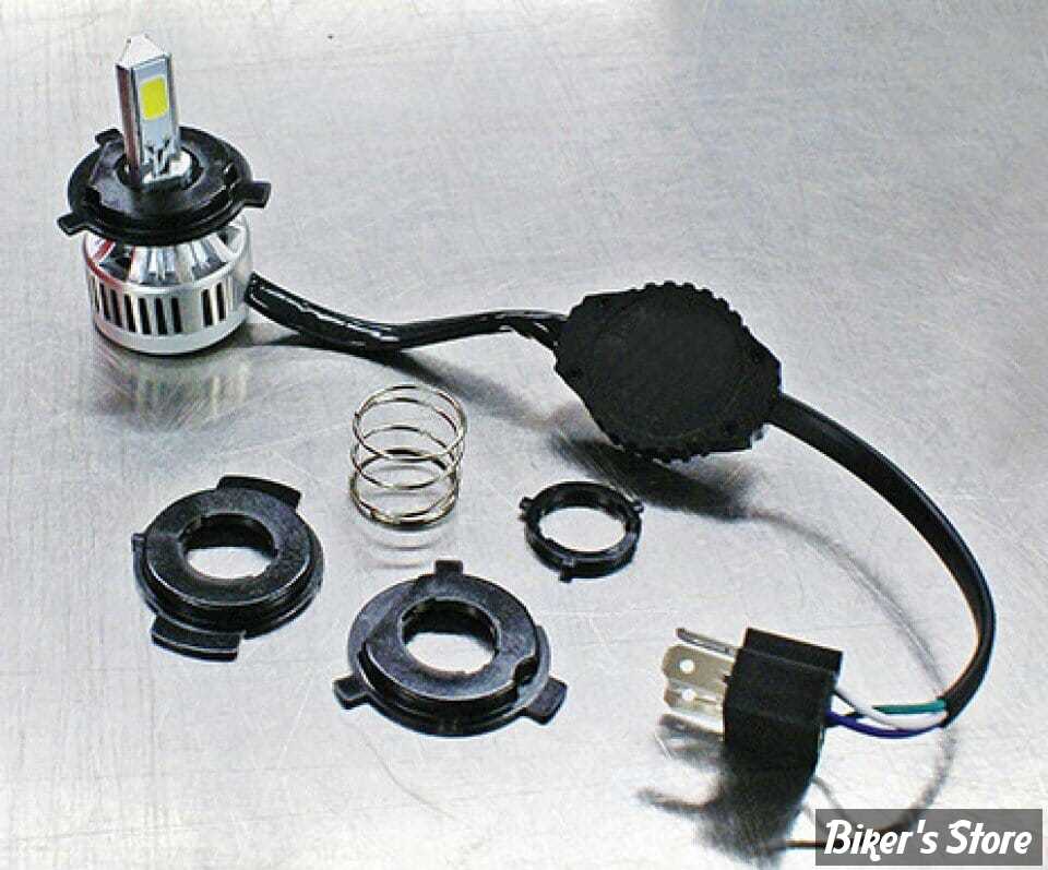 Ruiandsion Ampoule LED H4 Moto Blanc/Jaune 3030 30SMD - 2000LM 10-30V Phare Moto Super Bright
