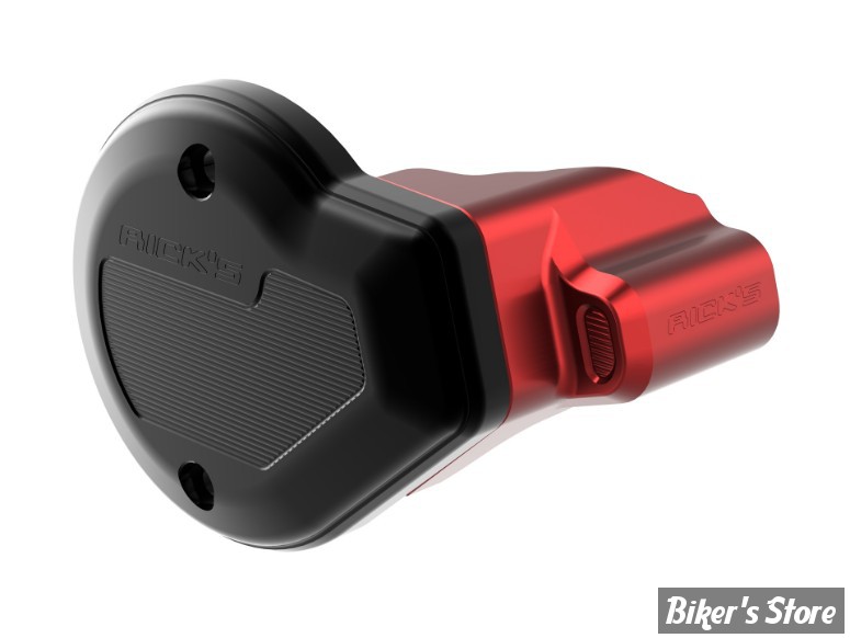ECLATE I - PIECE N° 07 - CACHE CARTER DE CAMES - OEM 25701511 / 25701664 / 25701703 / 14101990 - TOURING 24UP / Softail 25UP - RICK'S MOTORCYCLES - ROUGE - M8-TCK1000-RG