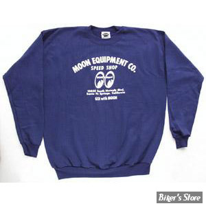 SWEAT SHIRT - MOON - MOON EQUIPMENT CO - COULEUR : NAVY - TAILLE L