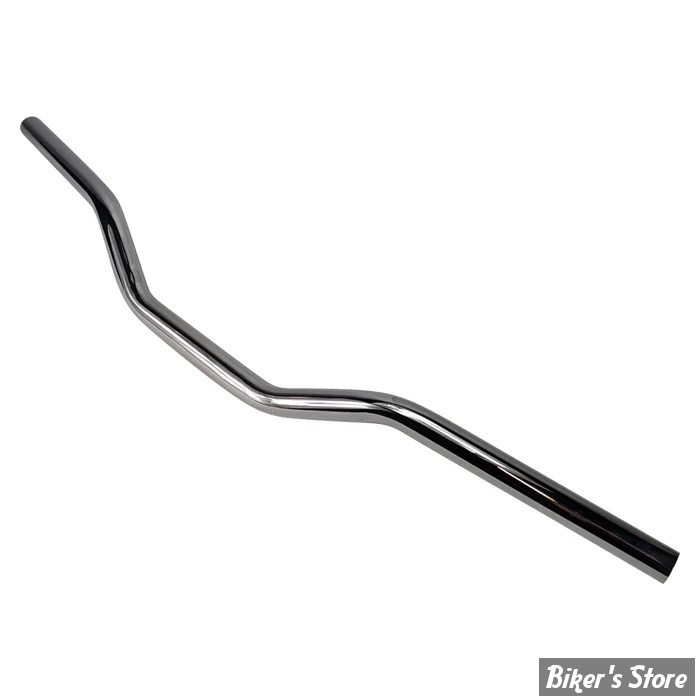 - Guidon TC BROS - TC BROS. 1" TRACKER HANDLEBAR - TRACKER LOW - AVEC EMPREINTES - CHROME - 101-0299