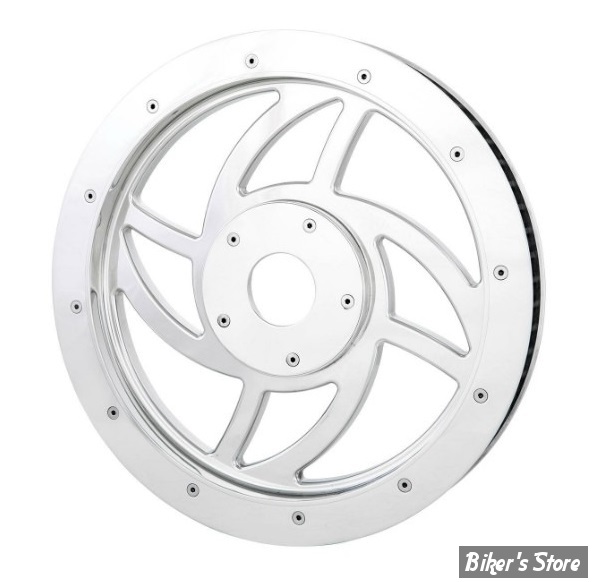 66 DENTS / 20mm - POULIE ARRIÈRE -CUSTOM TYPE - RICK'S MOTORCYCLES - DESIGN : FREE STYLE - POLI - 10-0002066-7