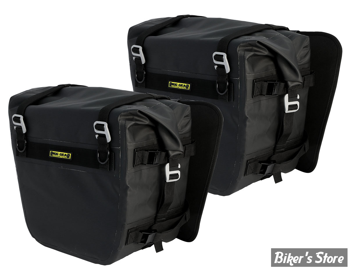 SACOCHES LATERALES - Nelson Rigg - DELUXE ADVENTURE SADDLEBAGS - ETANCHES -  NOIR