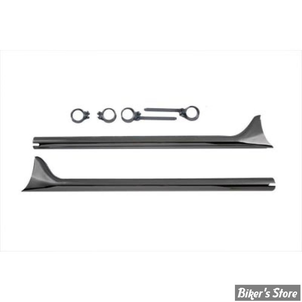 SILENCIEUX - FISHTAIL - DIAMETRE EXTERNE : 47.60MM / LONGUEUR : 36" - Straight Fishtail Kit - CHROME - LA PAIRE