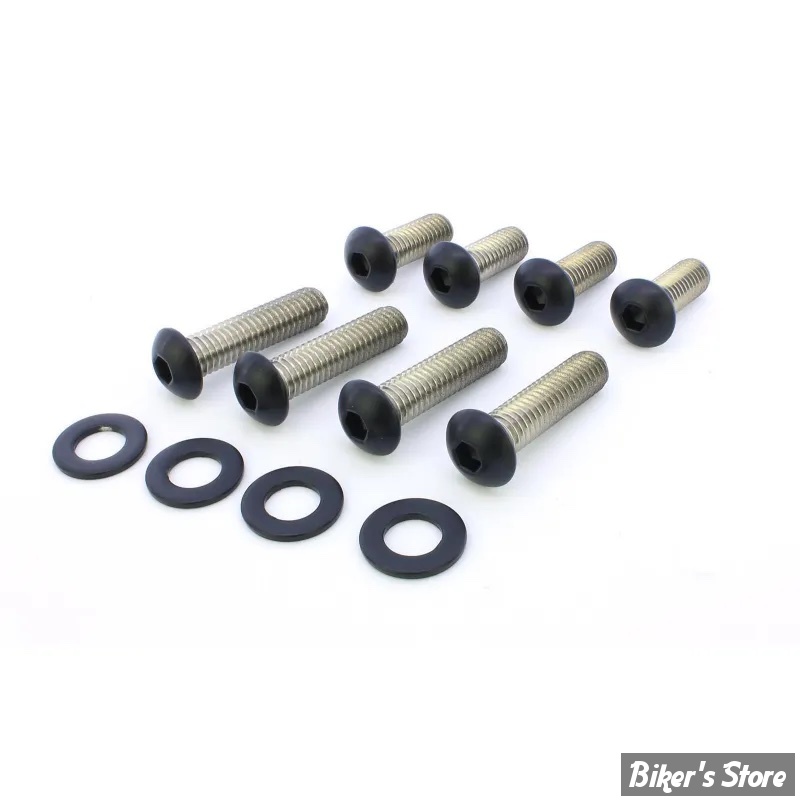 ECLATE O - PIECE N° 05 - KIT VISSERIE DE SABRES ET DE GB AR - SOFTAIL 07/17 - Screws4Bikes - NOIR MAT - FS.HD.2.swm