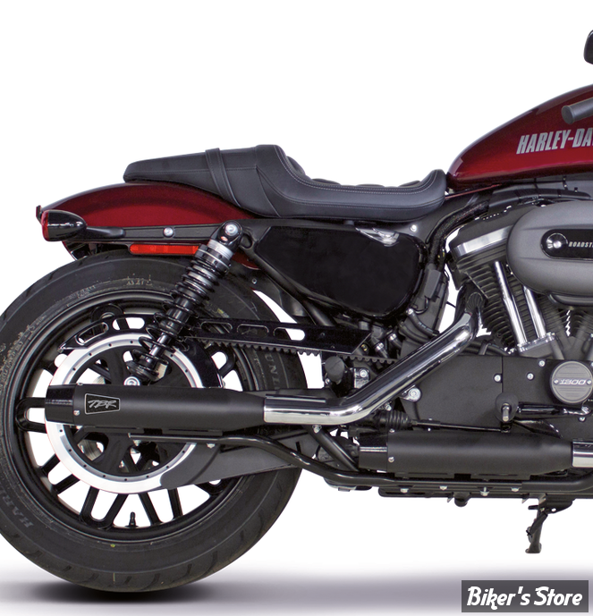 - Silencieux TWO BROTHERS RACING - SPORTSTER 14UP / DYNA 91/16 - SHORTY SLIP-ON  3" - NOIR / NOIR - 005-4710499D