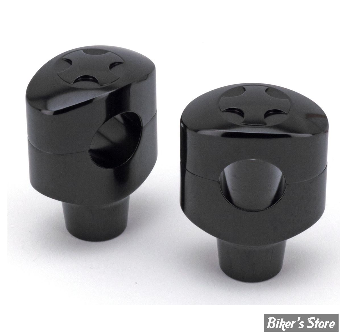 RISERS ZODIAC / CROSS BLADE - RISERS ZODIAC - FUSION - CROSS BLADE - HAUTEUR : 2" (50MM) - NOIR