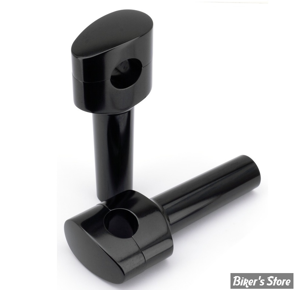 RISERS ZODIAC / SMOOTHIE - RISERS ZODIAC - FUSION OVALE CONIQUE - LISSE - HAUTEUR : 5" (127MM) - NOIR