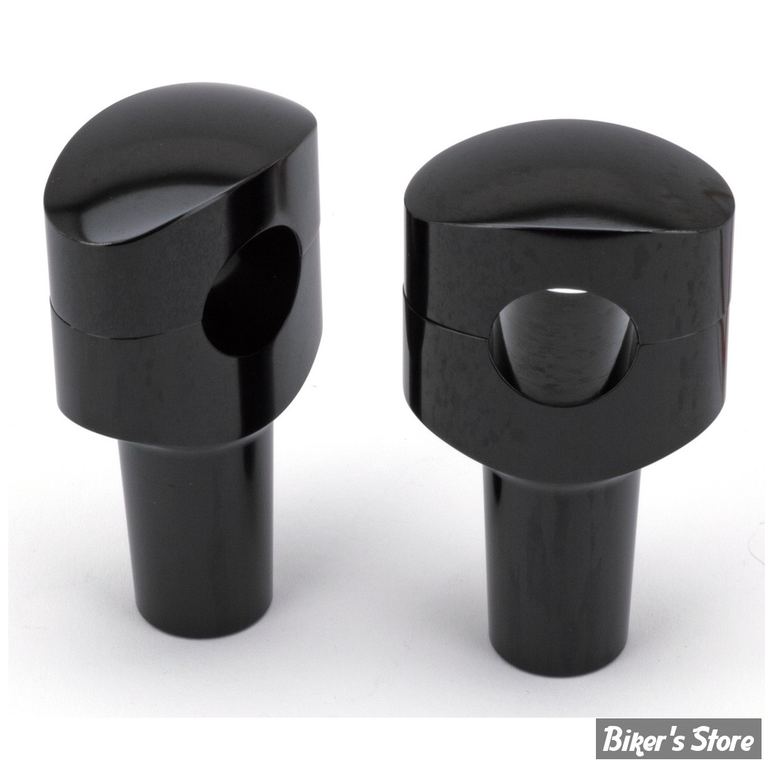 RISERS ZODIAC / SMOOTHIE - RISERS ZODIAC - FUSION OVALE - LISSE - HAUTEUR : 3" (76MM) - NOIR