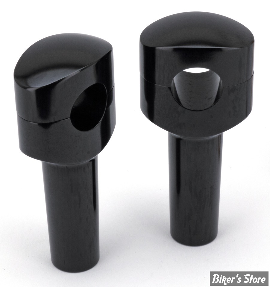 RISERS ZODIAC / SMOOTHIE - RISERS ZODIAC - FUSION OVALE - LISSE - HAUTEUR : 4" (100MM) - NOIR