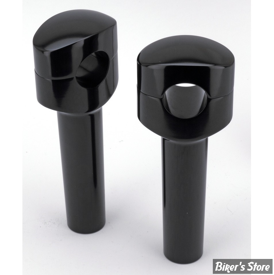 RISERS ZODIAC / SMOOTHIE - RISERS ZODIAC - FUSION OVALE - LISSE - HAUTEUR : 5" (127MM) - NOIR