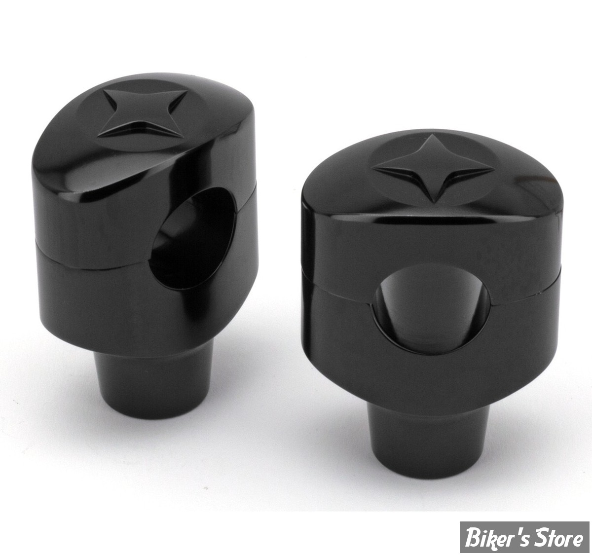 RISERS ZODIAC / LONE STAR - RISERS ZODIAC - OVALE FUSION - LONE STAR - HAUTEUR : 2" (50MM) - NOIR