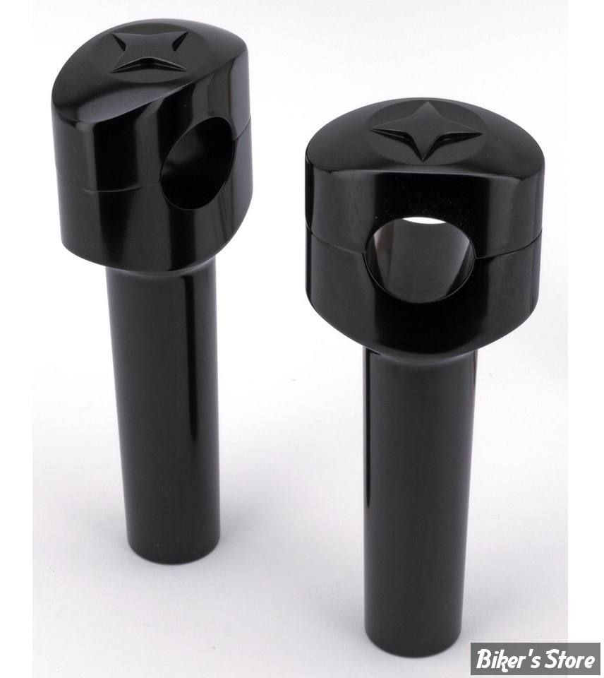 RISERS ZODIAC / LONE STAR - RISERS ZODIAC - OVALE FUSION - LONE STAR - HAUTEUR : 5" (127MM) - NOIR