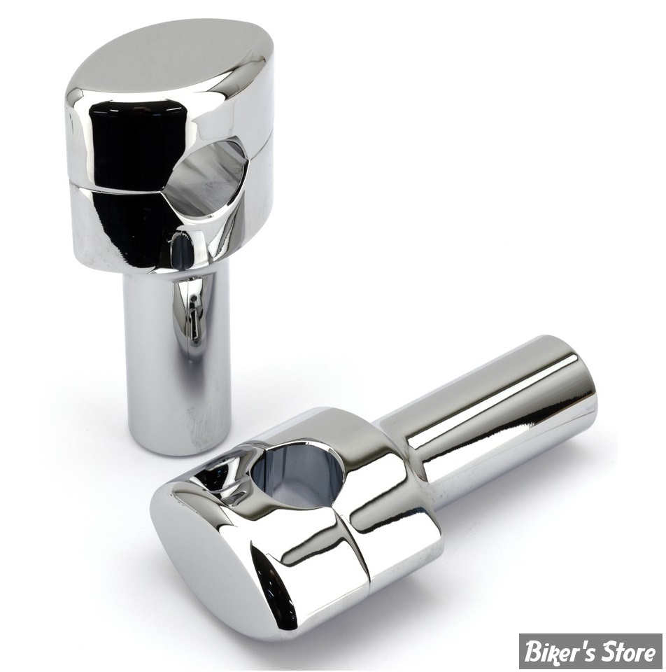 RISERS - HAUTEUR :  95MM -RISERS INFINITY POUR GUIDONS EN 1" - FINITION : CHROME