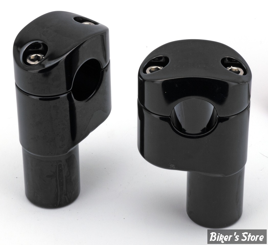 RISERS - HAUTEUR : 83MM / 2 1/4" - RISERS AVEC DÉPORT 12 MM - ZODIAC - NOIR