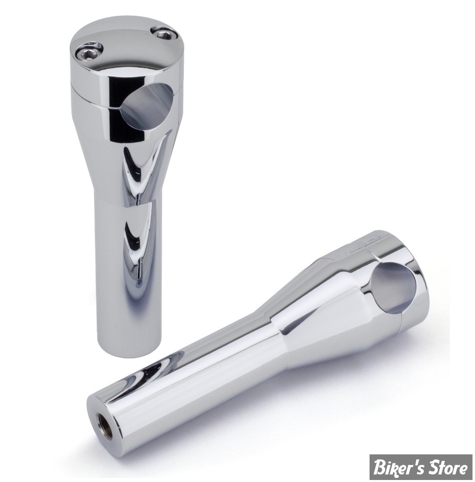 RISERS - HAUTEUR : 150MM / 6"- RISERS ZODIAC EN ALUMNIUM - BILLET ALUMINUM RISER SET - CHROME