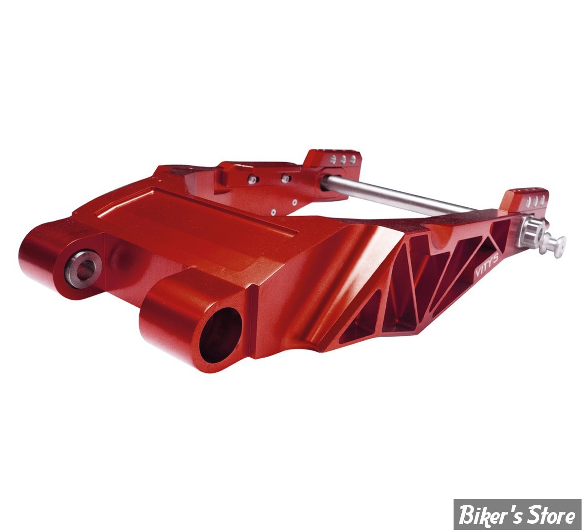 ECLATE O - PIÈCE N° 11 - BRAS OSCILLANT TOURING 2014UP - VITY'S DESIGN - FINITION : ANODISE ROUGE - TOUSWR0001