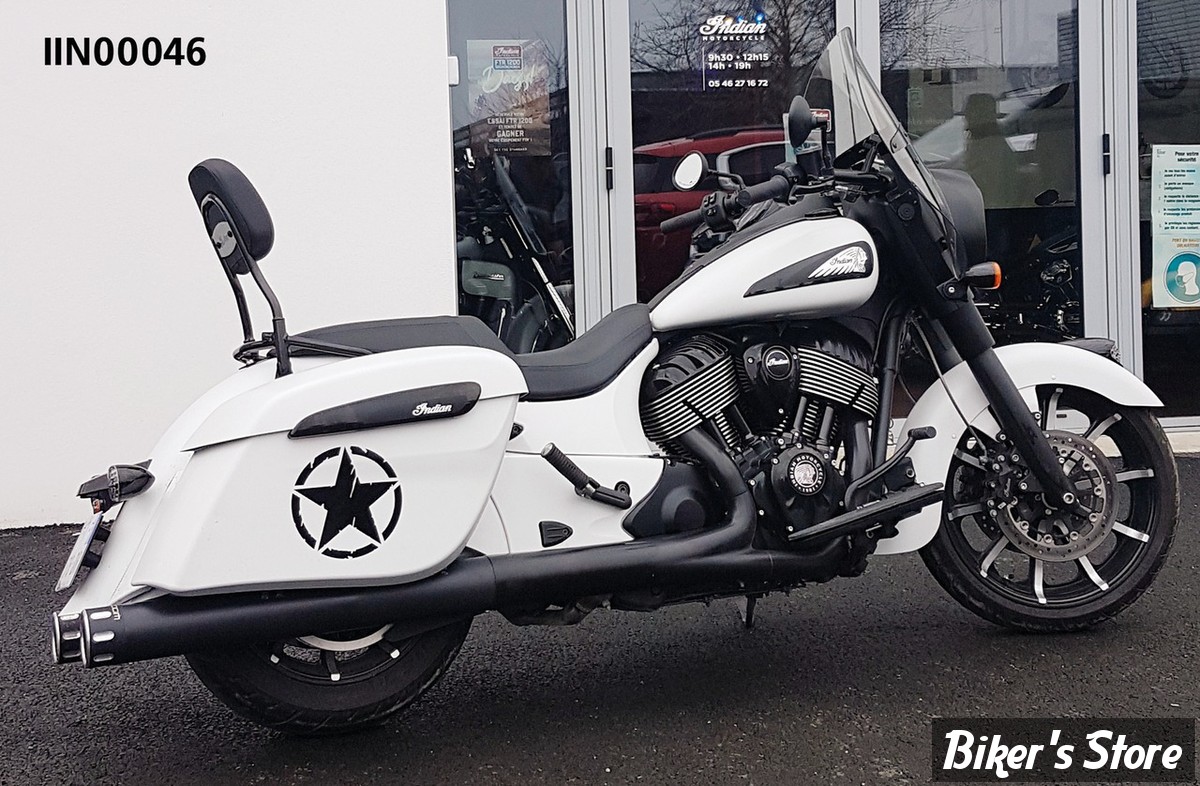 SILENCIEUX -  INDIAN - FREEDOM PERFORMANCE - 4" - LIBERTY SCULPTE - CORPS : NOIR / EMBOUT : NOIR - IN00046