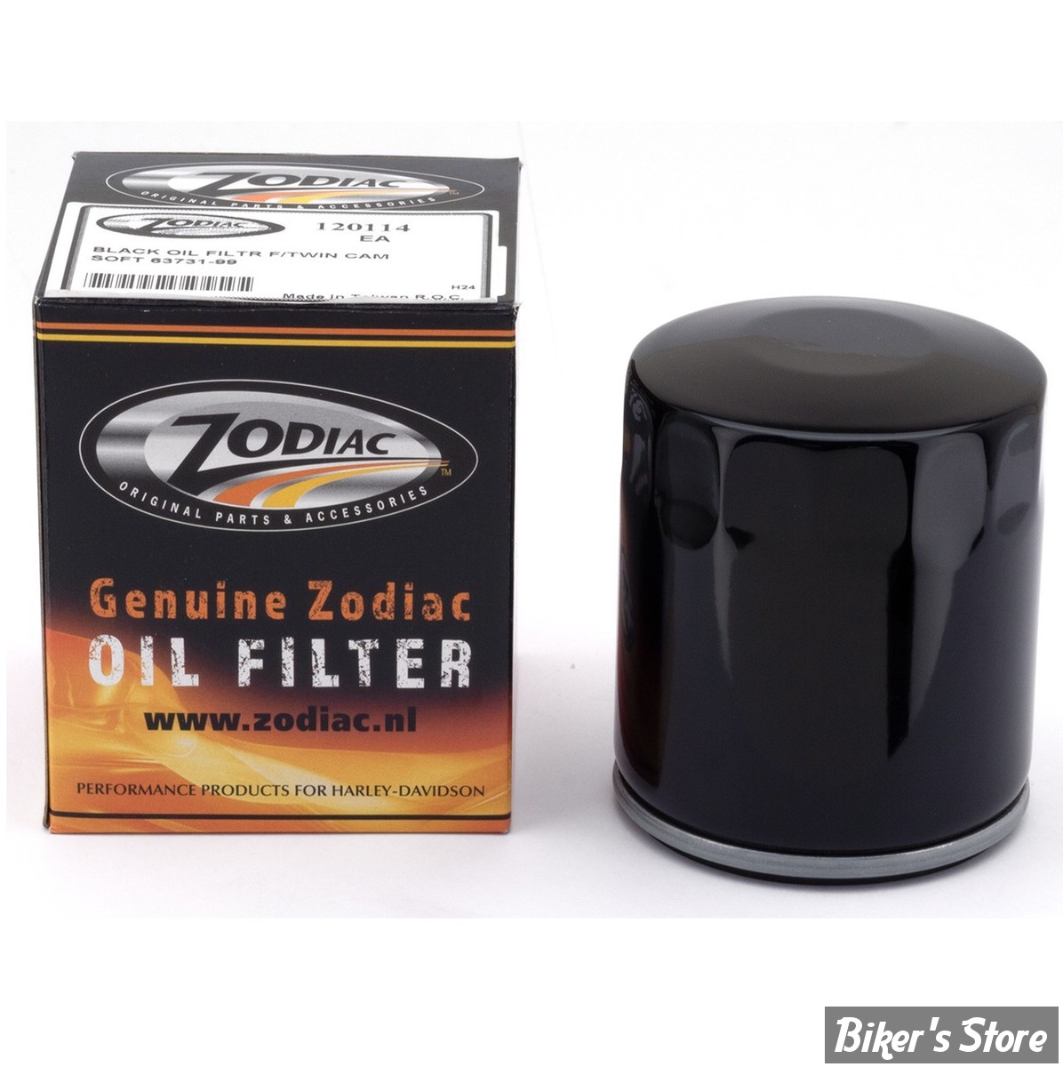 - FILTRE A HUILE - TWIN CAM 99UP / M8 17UP - ZODIAC - TYPE : QUALITE TWIN CAM - NOIR - 63731-99 / 63798-99