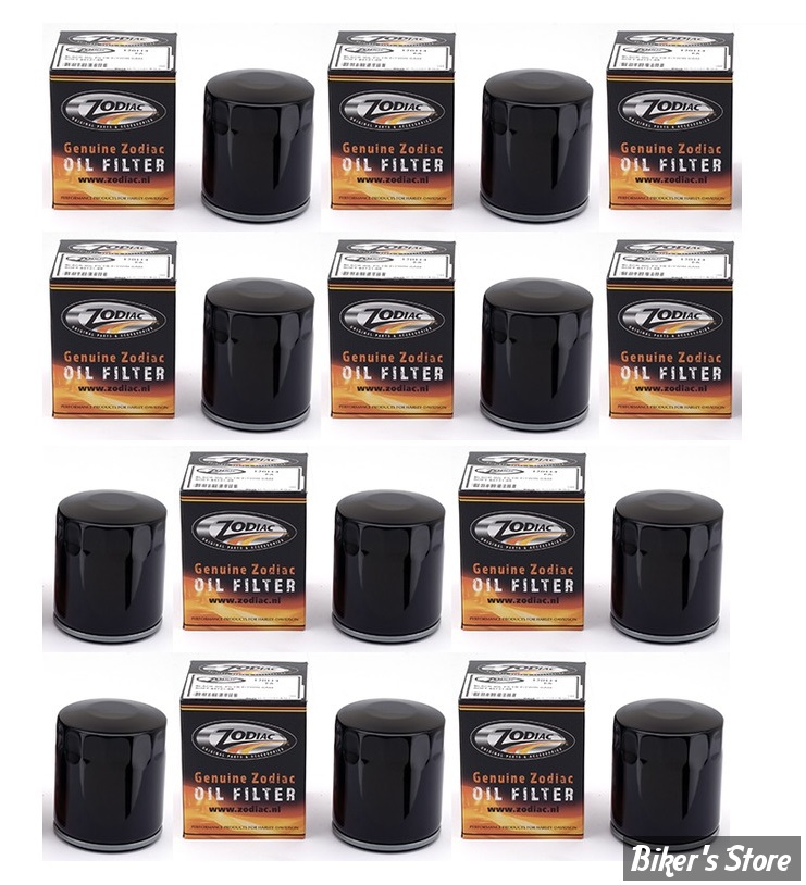 - FILTRE A HUILE - TWIN CAM 99UP / M8 17UP - ZODIAC - TYPE : QUALITE TWIN CAM - NOIR - 63731-99 / 63798-99 - LES 10 PIECES