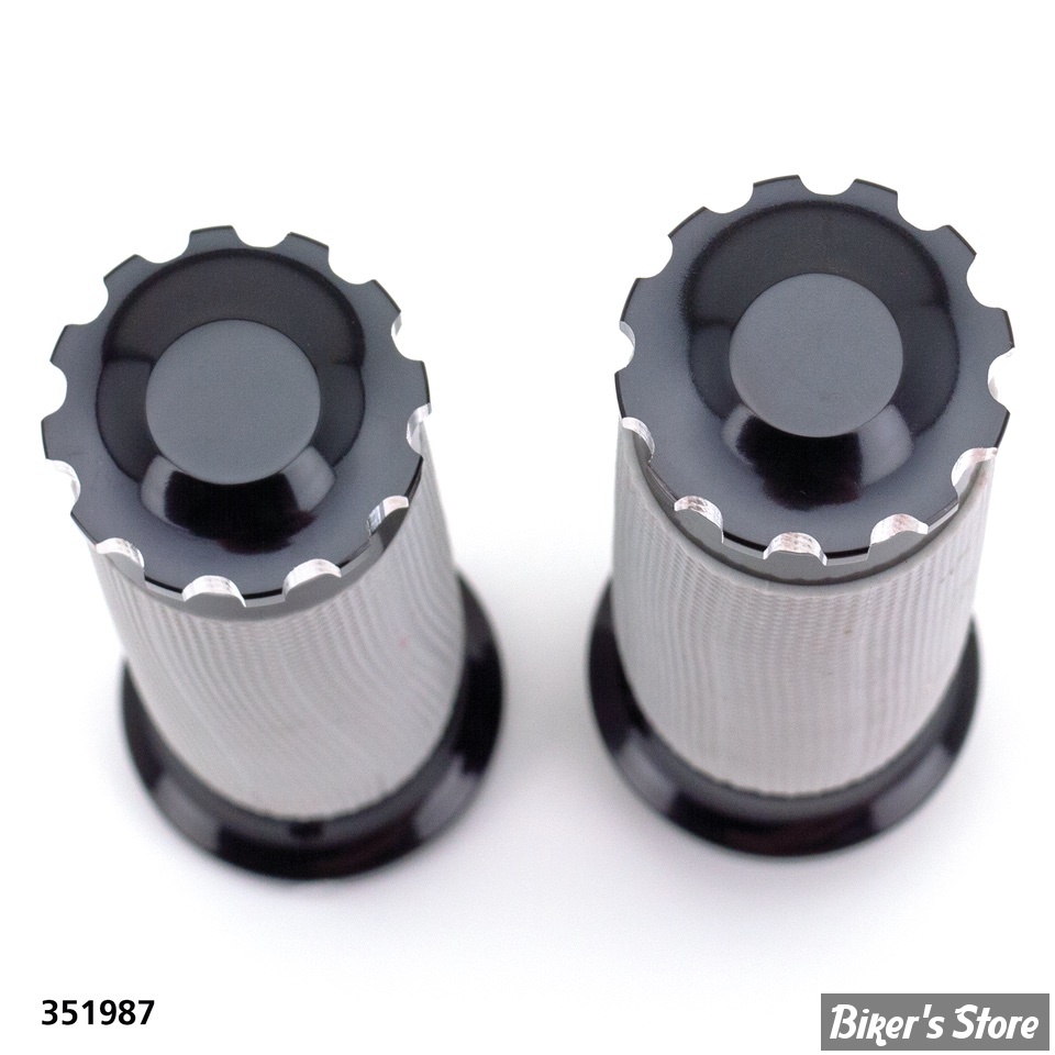 POIGNEES ZODIAC - TORNADO II - TBW TIRAGE ELECTRONIQUE - CAOUTCHOUC : GRIS - TURBO / NOIR