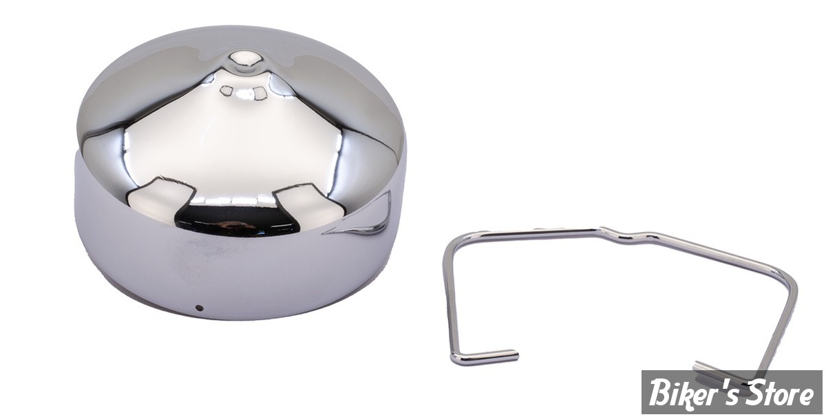 ECLATE R - PIECE N° 25 / 25A - COUVERCLE DE DISTRIBUTEUR ET CLIP - OEM 1537-36C / 32589-36 - EARLY STYLE - CHROME - 0156704