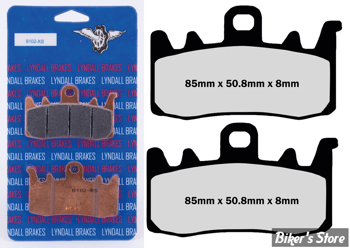 - PLAQUETTES AVANT - LIVEWIRE 18UP - OEM 41300227 / 2208372 /  LYNDALL BRAKES - XTREME - 8102-XS / RS
