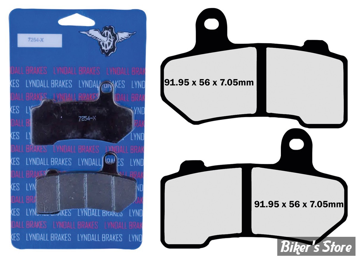 PLAQUETTES - 41854-08 / 42897-06 / 42850-06 - LYNDALL BRAKES - XTREME - 7254-X