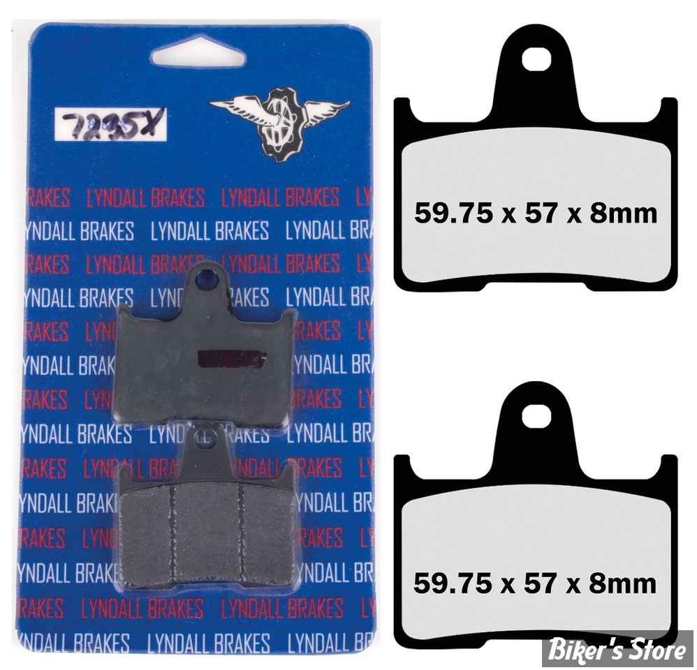 PLAQUETTES -  41300053 - LYNDALL BRAKES - XTREME - 7235-X