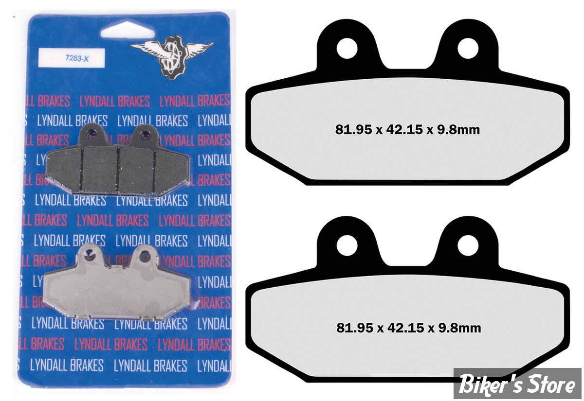 ECLATE G - PIECE N° 09 - PLAQUETTES DE FREIN - OEM 41300197 - LYNDALL BRAKES - XTREME - 7283-X