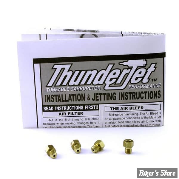 PIÈCE N° 00 - KIT THUNDERJET / ZIPPERS POUR CARBURATEUR S&S E : KIT DE GICLEURS POUR S&S SUPER E - 113-017