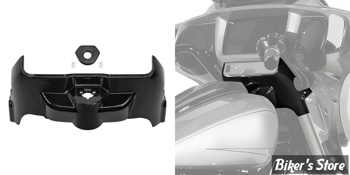 PIECES DE CARENAGE BATWING - TOURING 23UP - OEM 57001688 -  Kit de couvercle de carénage intérieur - NOIR BRILLANT  