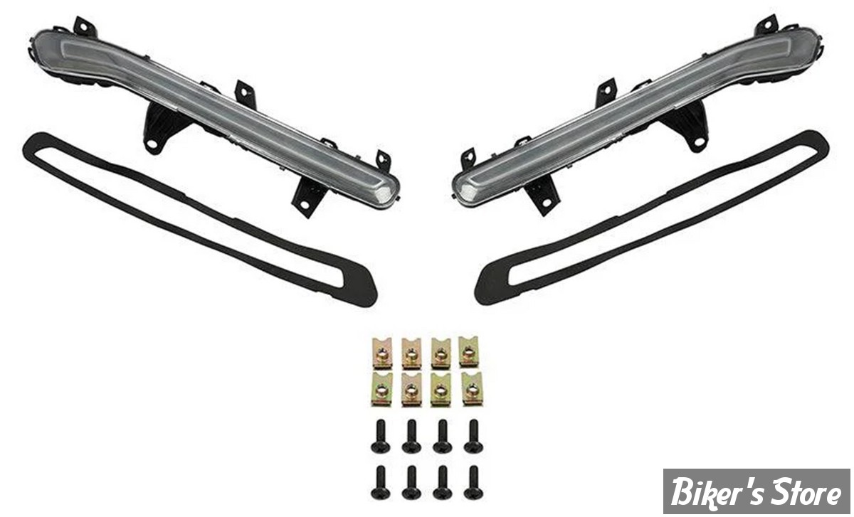 PIECES DE CARENAGE BATWING - TOURING 23UP - OEM 67801330 - Kit d'éclairage décoratif de carénage orange