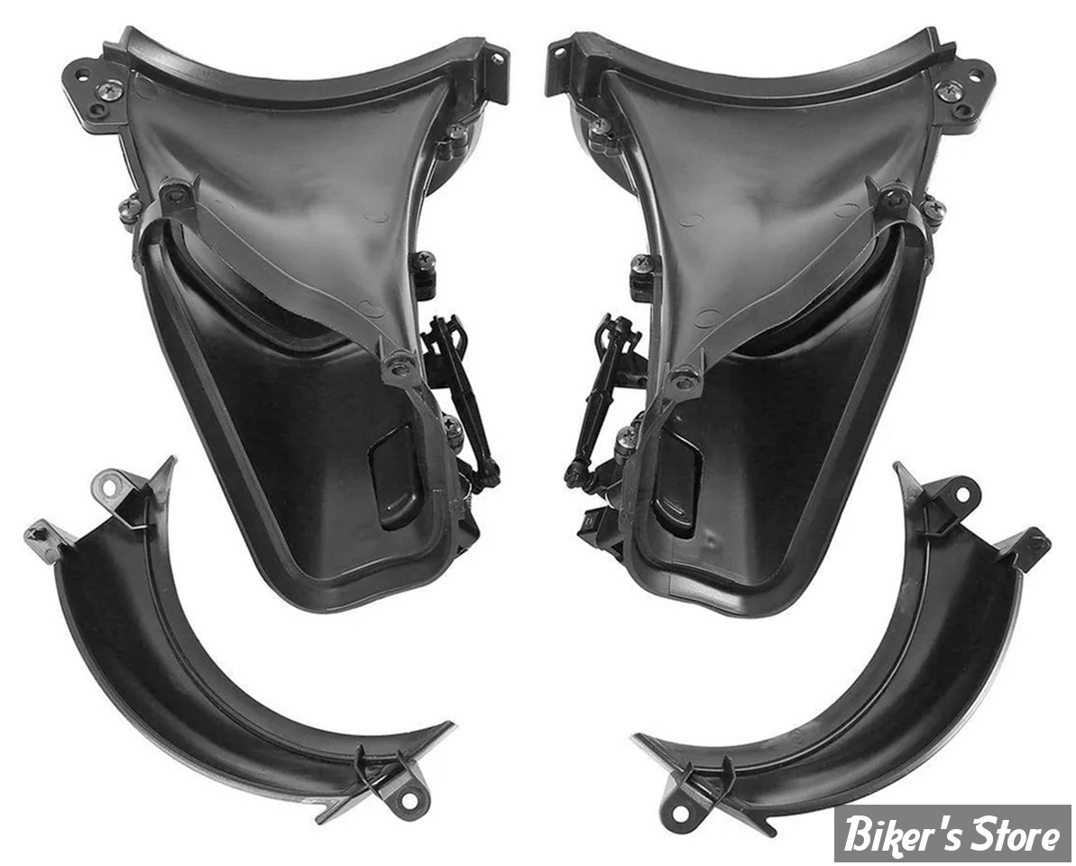 PIECES DE CARENAGE - ROAD GLIDE FLTR 15UP - OEM 2920013 / 29200134 - Conduits d'air de carénage intérieur gauche et droit, ABS noir non peint