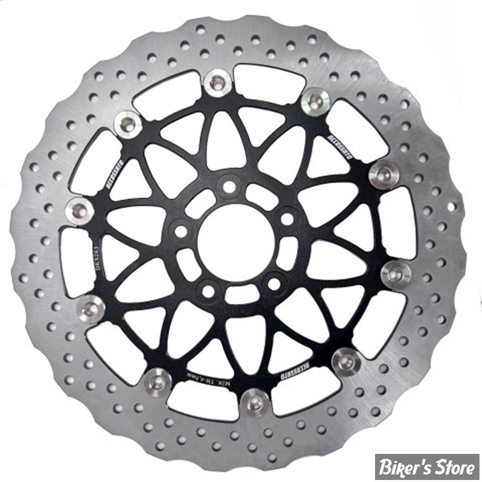 DISQUE AVANT - 13" - DISQUE DE FREIN À DISQUE FLOTTANT - ACCOSSATO - WAVE