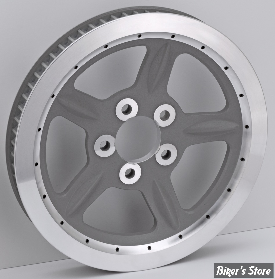 - 68 DENTS / 1 1/8" - POULIE ARRIÈRE - OEM 40350-04 / 40352-04 - SPORTSTER 04/06 -  OEM TYPE - SILVER - ZODIAC 