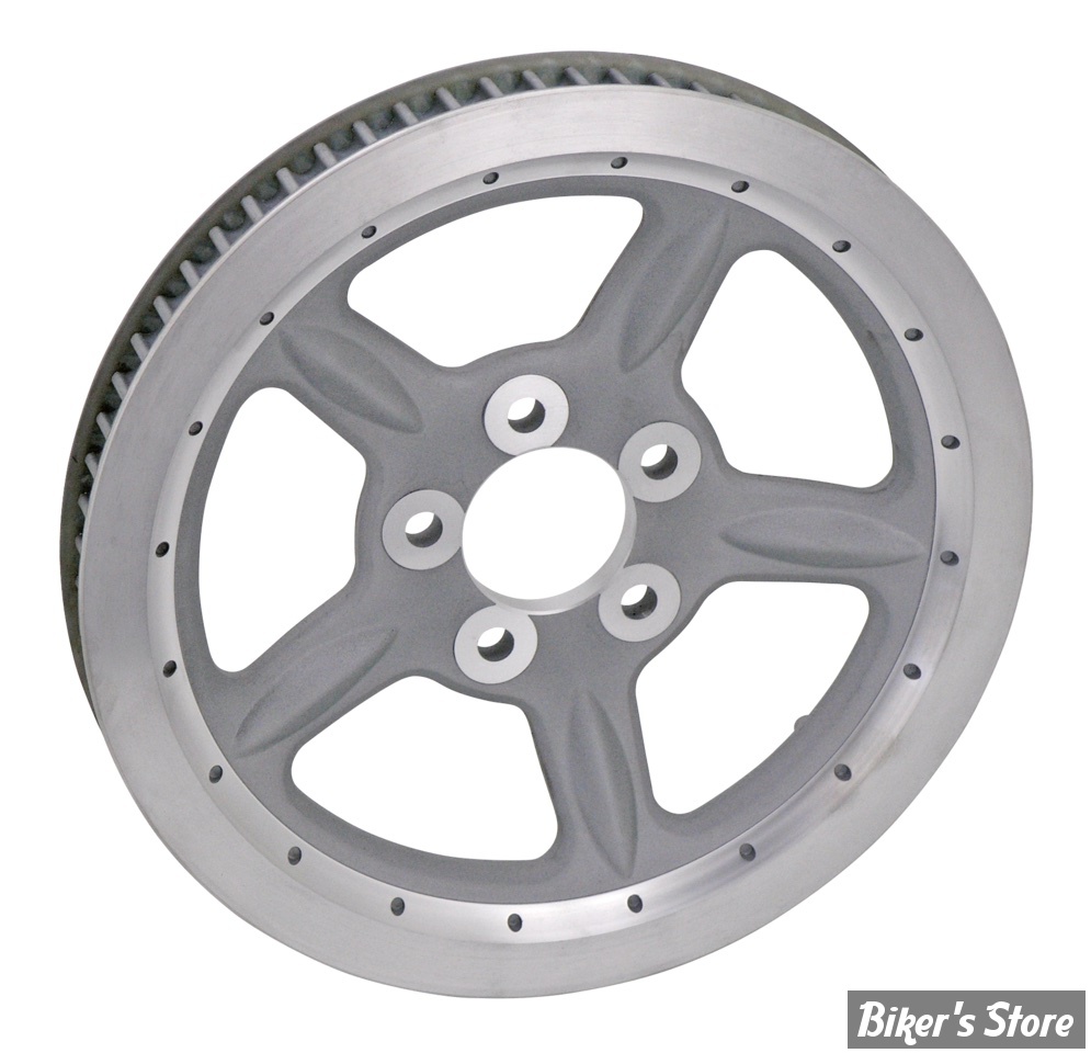 - 68 DENTS / 1 1/8" - POULIE ARRIÈRE - OEM 40350-04 / 40352-04 - SPORTSTER 04/06 -  OEM TYPE - SILVER / USA - ZODIAC