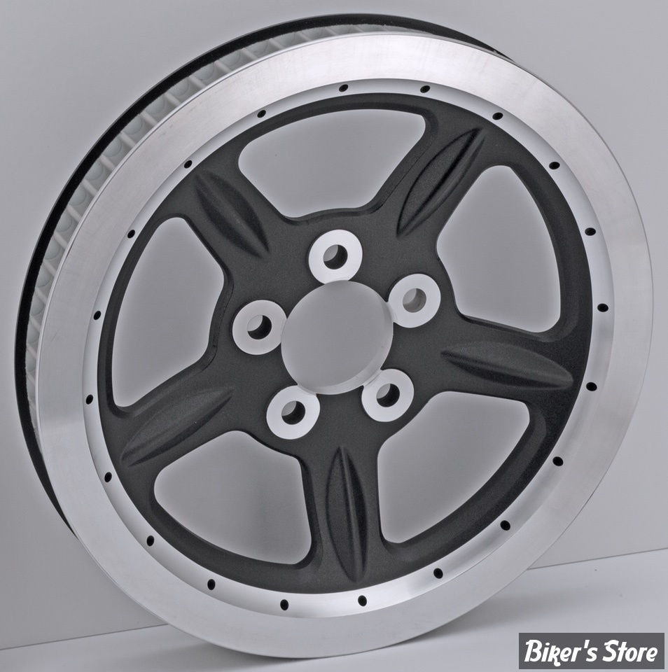 - 68 DENTS / 1 1/8" - POULIE ARRIÈRE - OEM 40350-04 / 40352-04 - SPORTSTER 04/06 -  OEM TYPE - NOIR - ZODIAC