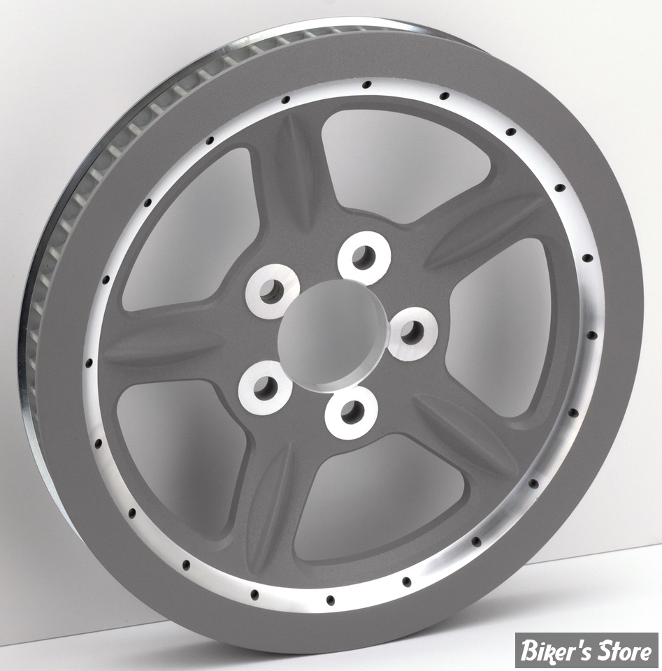 - 68 DENTS / 1" - POULIE ARRIÈRE - OEM 40352-07 - SPORTSTER 07/10 -  OEM TYPE - SILVER - ZODIAC