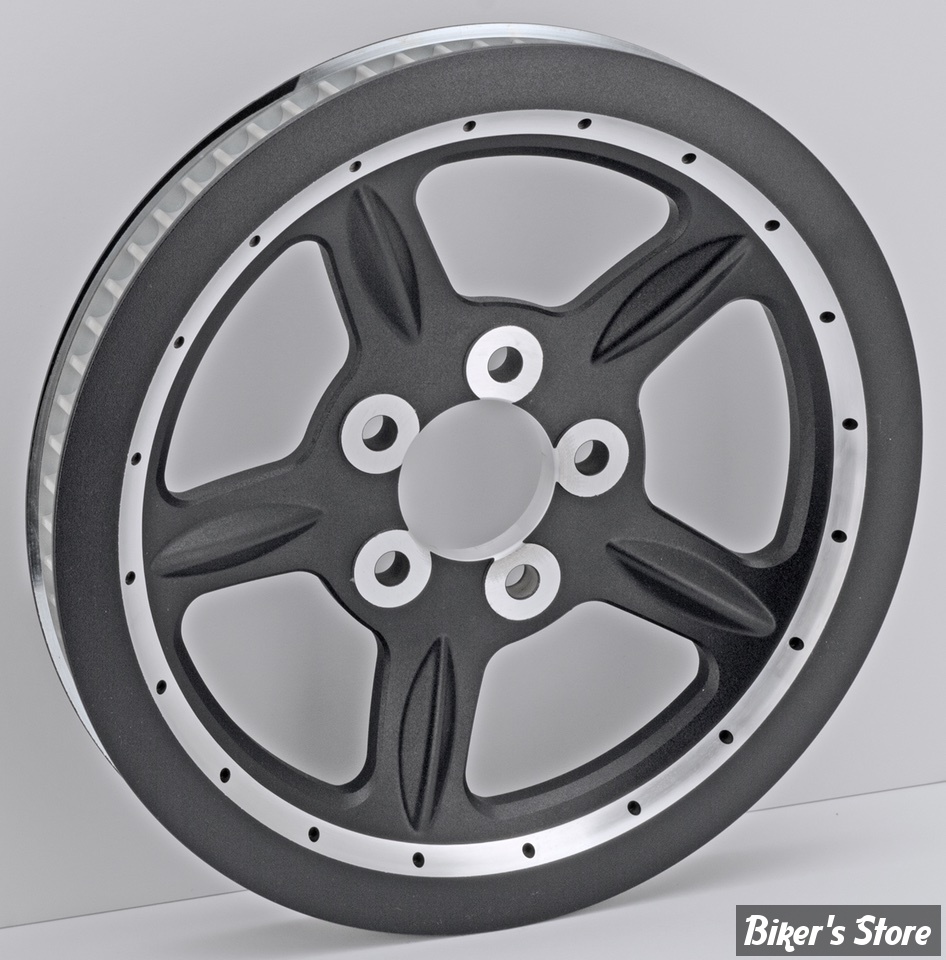 - 68 DENTS / 1" - POULIE ARRIÈRE - OEM 40350-07 - SPORTSTER 07/20 -  OEM TYPE - NOIR / USA - ZODIAC