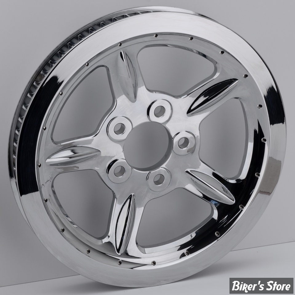 - 68 DENTS / 1" - POULIE ARRIÈRE - OEM 40350-07 - SPORTSTER 07/20 -  OEM TYPE - CHROME - ZODIAC