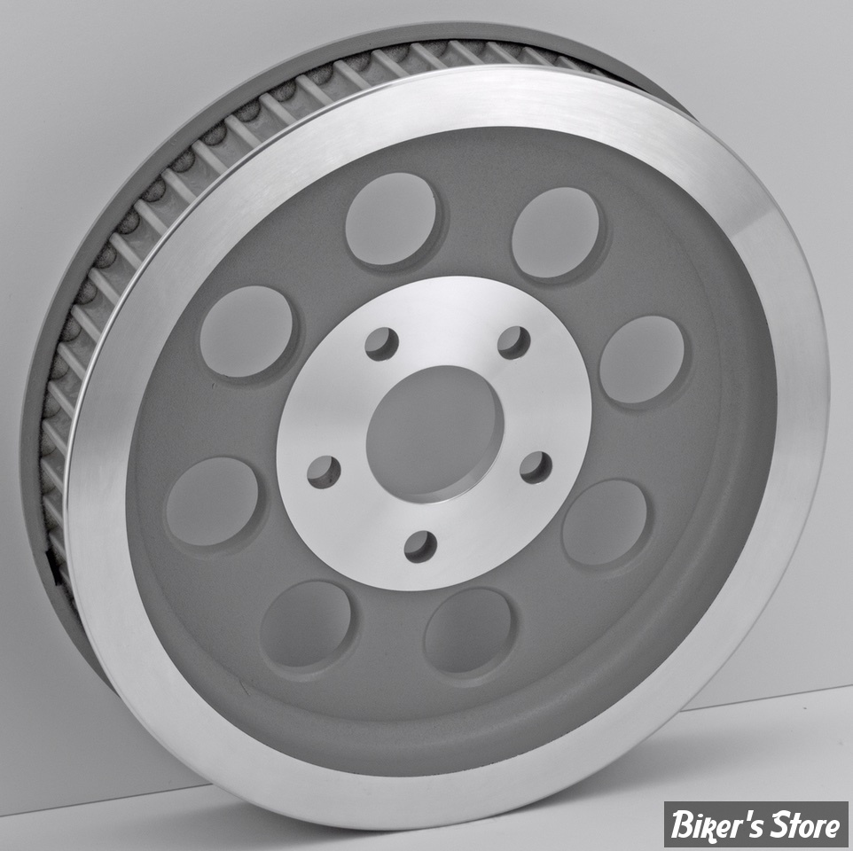 - 61 DENTS / 1 1/2" - POULIE ARRIÈRE - OEM 40236-88 / 40237-88 - BIGTWIN 84/99 -  OEM TYPE - SILVER - ZODIAC 