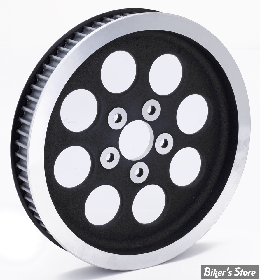 - 70 DENTS / 1 1/2" - POULIE ARRIÈRE - OEM 40221-85 / 40217-79 - BIGTWIN 84/99 -  TYPE OEM - NOIR / USA - ZODIAC 