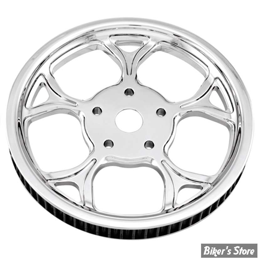 66 DENTS / 24MM - POULIE ARRIÈRE - OEM 40325-07 / 42200135 - CUSTOM STYLE - PERFORMANCE MACHINE - CONTOUR SERIE - GALAXY - CHROME