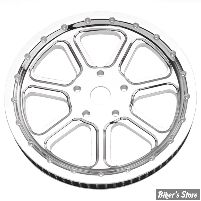 66 DENTS / 1" - POULIE ARRIÈRE -CUSTOM TYPE - PERFORMANCE MACHINE - IMAGE SERIE - DIESEL - CHROME