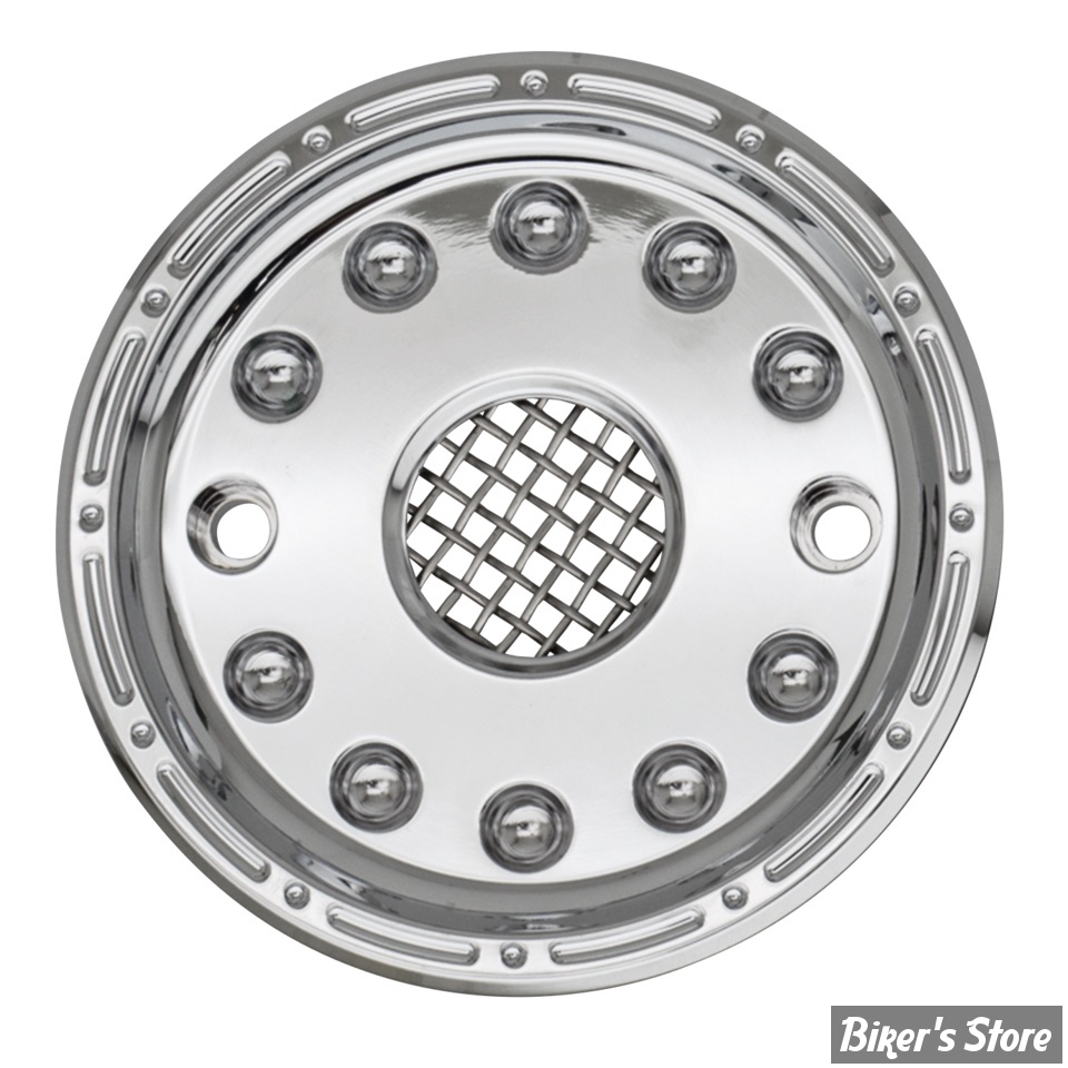 INSERT DE POULIE AVANT - V-TWIN - SPORTSTER 04/22 - ZODIAC - CHROME