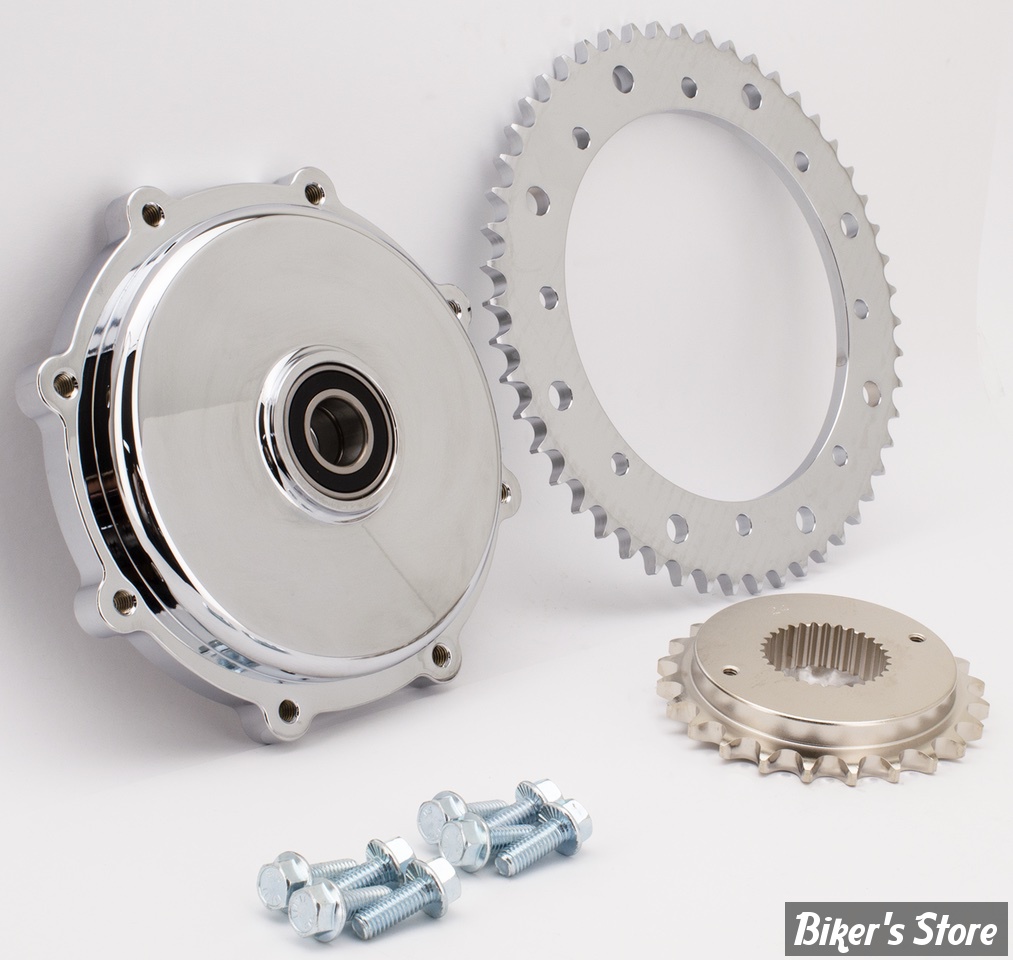 - KIT CHAINE ZODIAC - TOURING 09/16 - PIGNON DE CONVERSION EN CHAINE - ZODIAC - CHROME