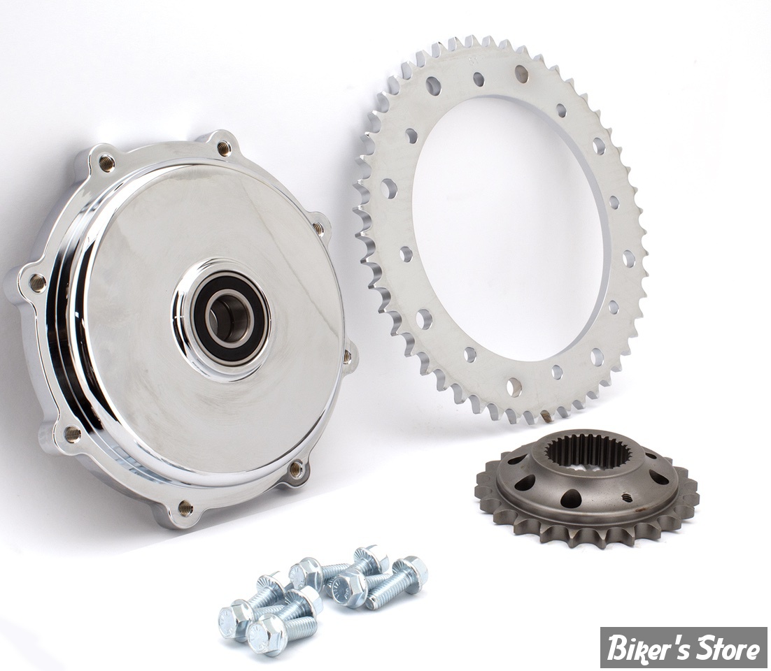 - KIT CHAINE ZODIAC - TOURING 2017UP - PIGNON DE CONVERSION EN CHAINE - ZODIAC - CHROME